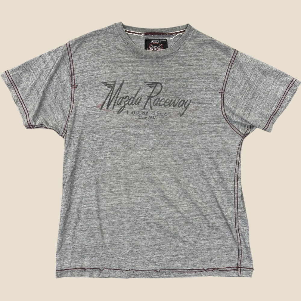 Premium 51 Iron Needle Tee Men M Mazda Raceway Laguna Seca Racing Motor Sports